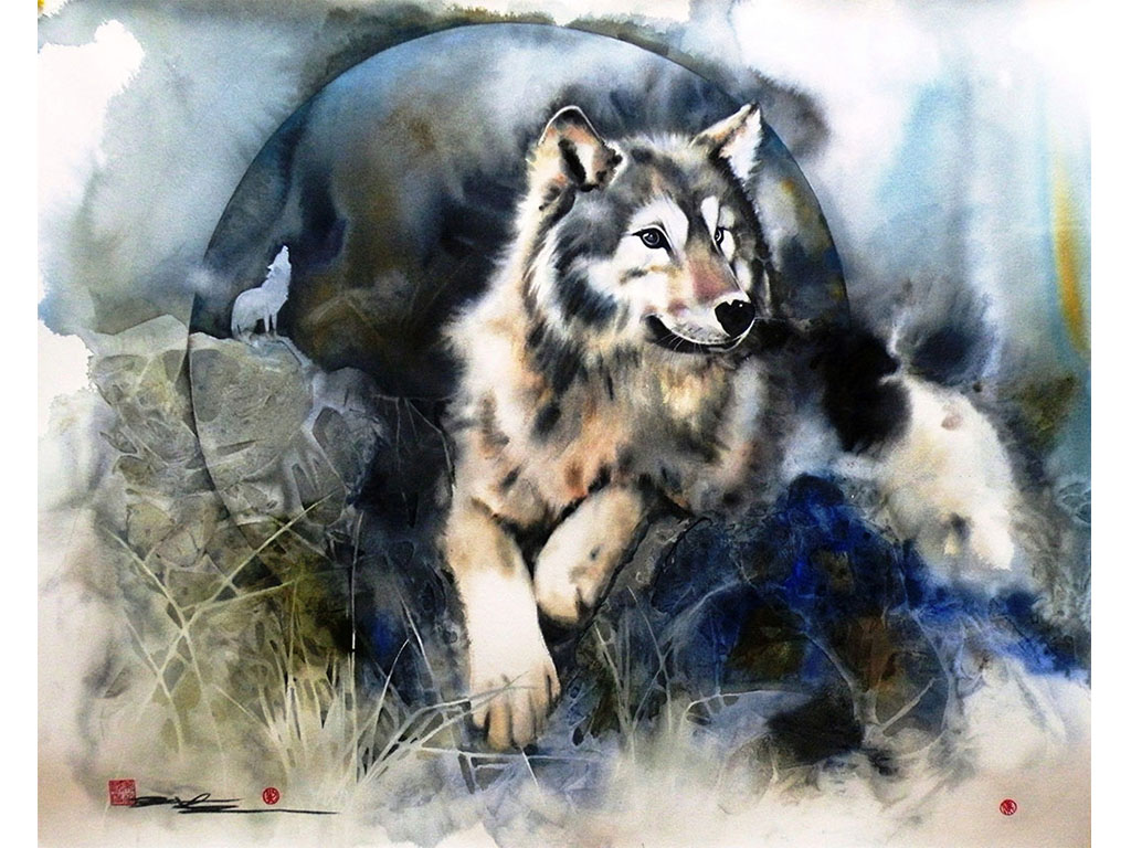 狼煙,112×90 cm,複合媒材,2015