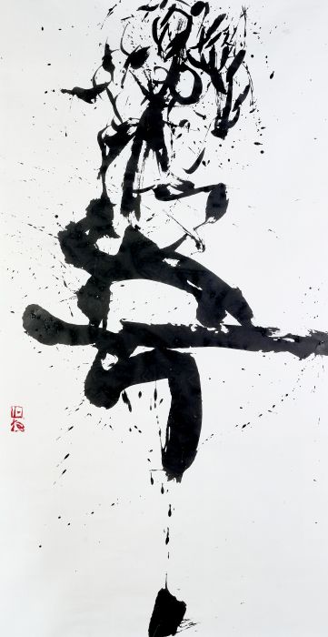 燦華盛開130 x 67 cm  蟬衣宣、墨 2025