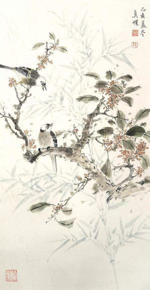 如畫江山-張真愷 己亥孟冬,72.5x38.5cm,張真愷