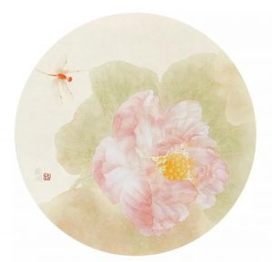 如畫江山-楊明 荷韻,37x37cm,楊明